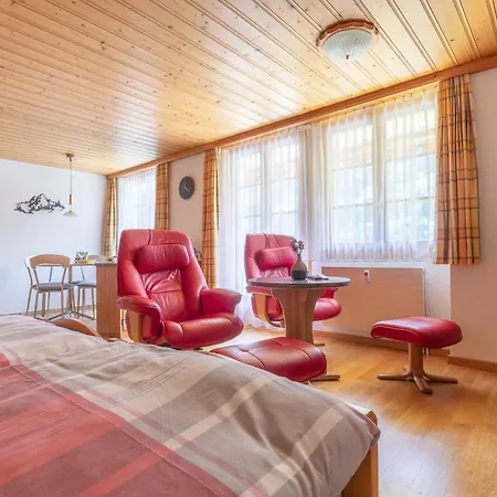 公寓 Baerefalli Eiger Panorama 格林德瓦